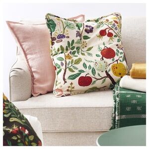 Decorative Pillow Cover Couch Cushion Cover White Floral Patte 20x20